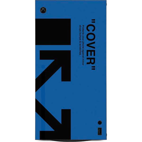 Black and Blue Arrows XBox Series X Digital Edition Console Skin